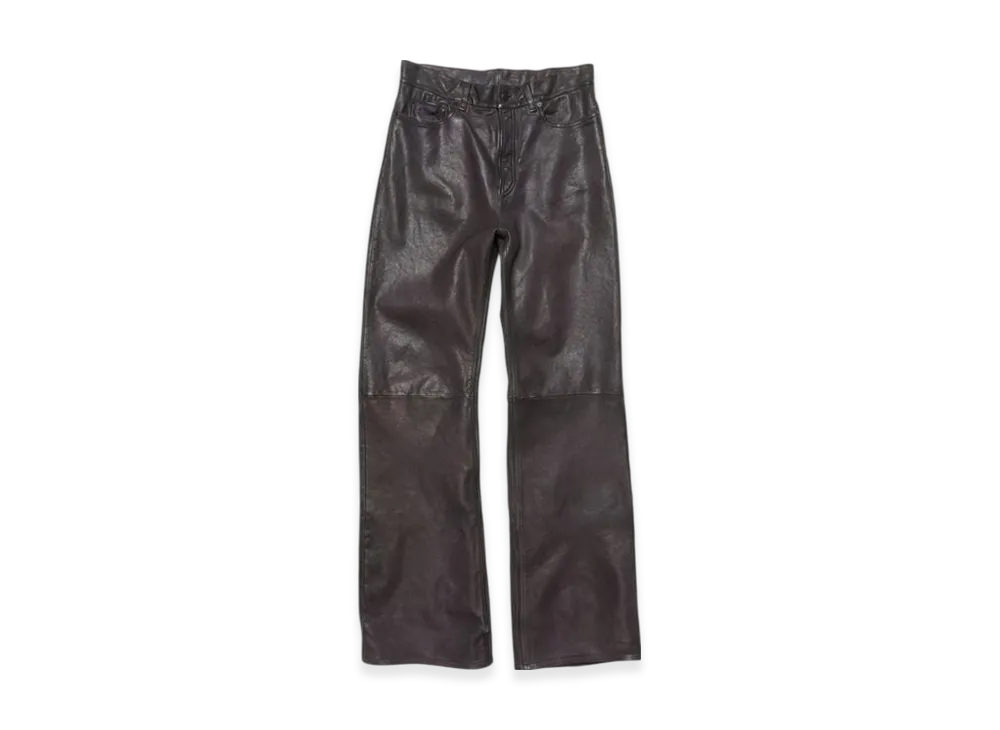 Acne Studios Leather trousers "Dark brown"