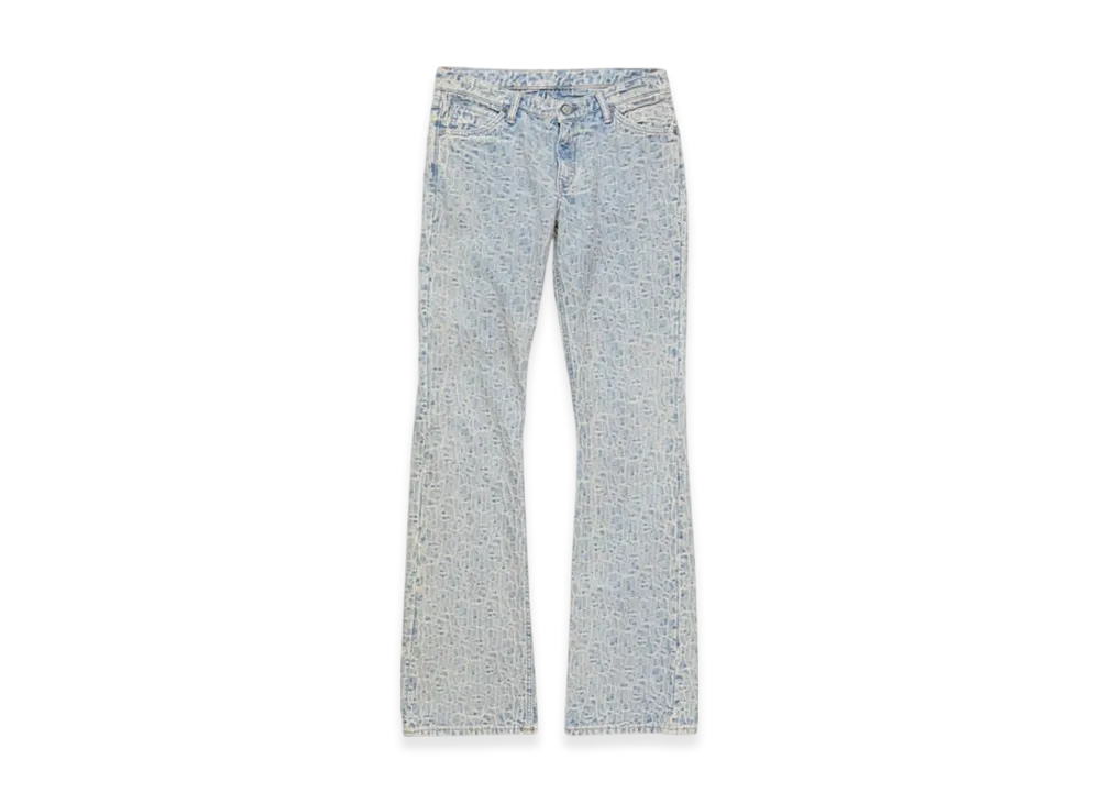 Acne Studios Slim fit jeans - 2005 monogram "Blue/Beige"