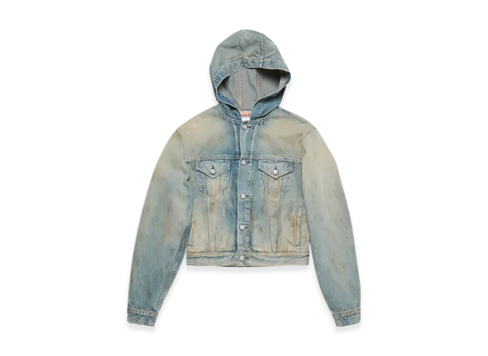 Acne Studios Denim Jacket With Hood "Mid Blue"