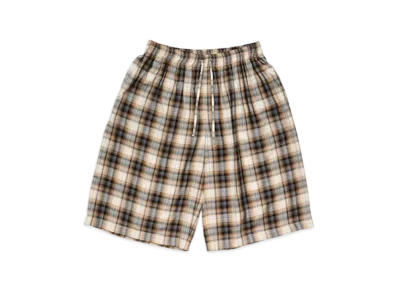 Acne Studios Check Shorts "Beige/Black"