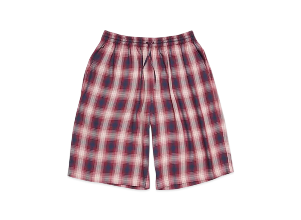 Acne Studios Check Shorts "Red/Blue"