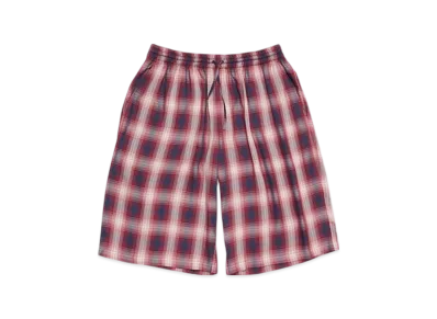 Acne Studios Check Shorts "Red/Blue"