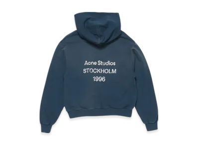 Acne Studios Logo Hooded Sweater "Deep Blue"