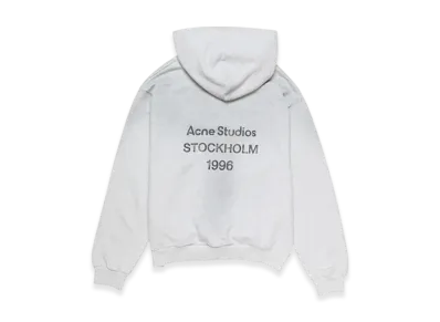 Acne Studios Logo Hooded Sweater "Pale Grey Melange"
