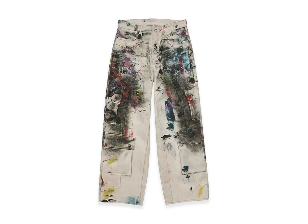 Acne Studios Baggy Fit Jeans - 1981 "White/multi"
