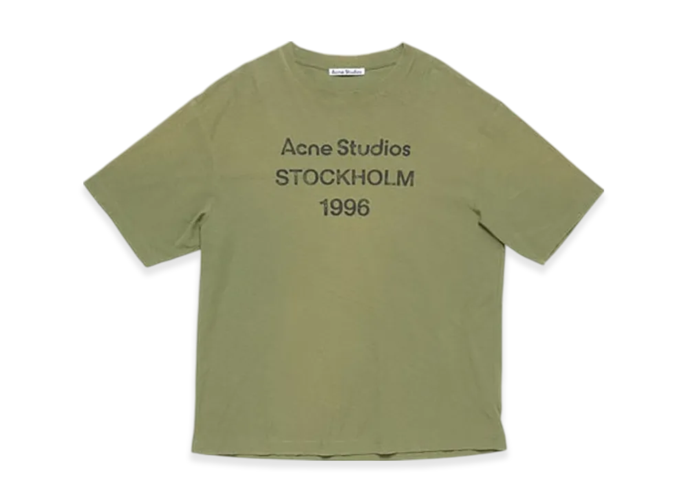 Acne Studios Logo T-Shirt - Relaxed Fit "Olive Green"
