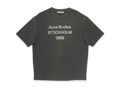 Acne Studios Logo T-Shirt - Relaxed Fit "Faded Black"