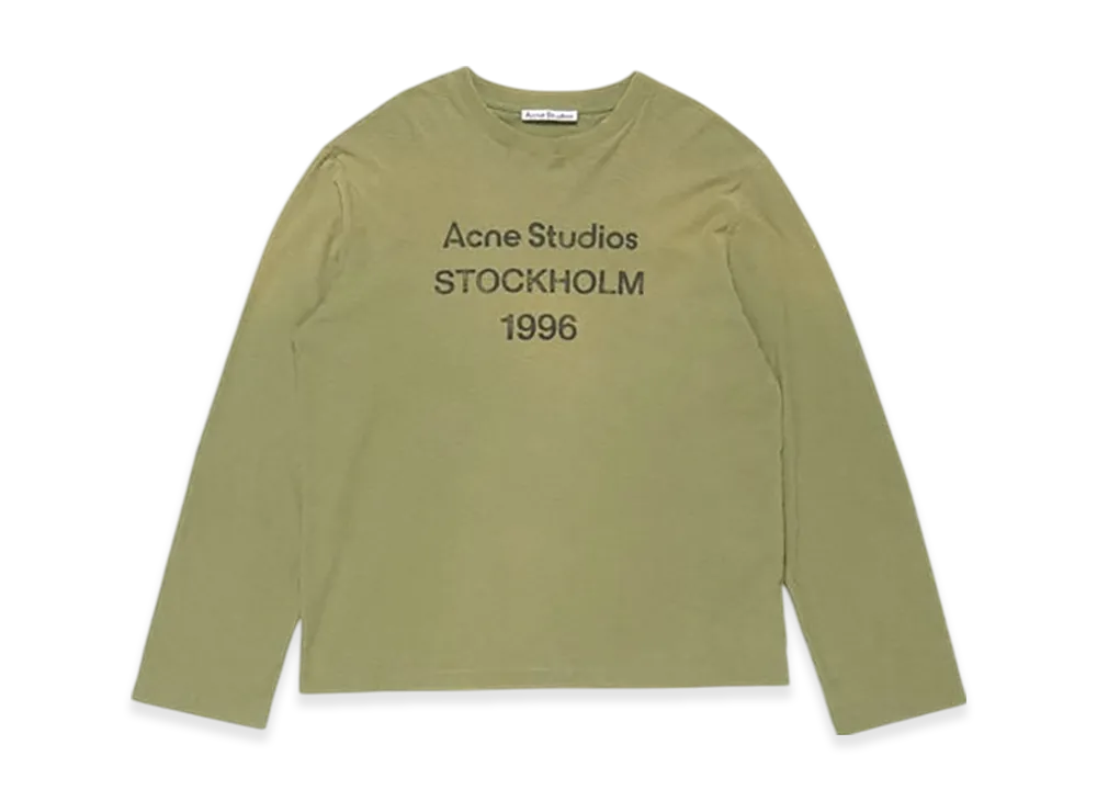 Acne Studios Logo T-Shirt - Relaxed Fit "Olive Green"