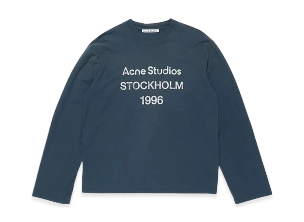Acne Studios Logo T-Shirt - Relaxed Fit "Deep Blue"
