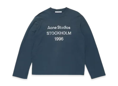 Acne Studios Logo T-Shirt - Relaxed Fit "Deep Blue"