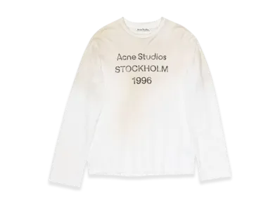 Acne Studios Logo T-Shirt - Relaxed Fit "Dusty White"