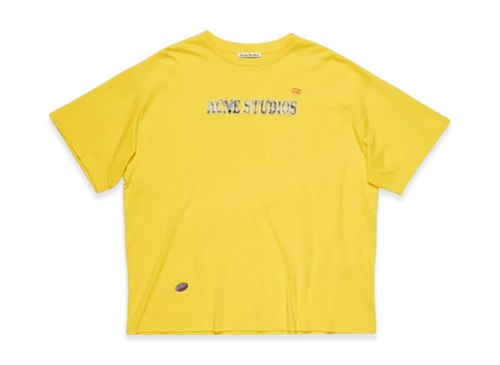 Acne Studios Logo T-Shirt "Bright Yellow"