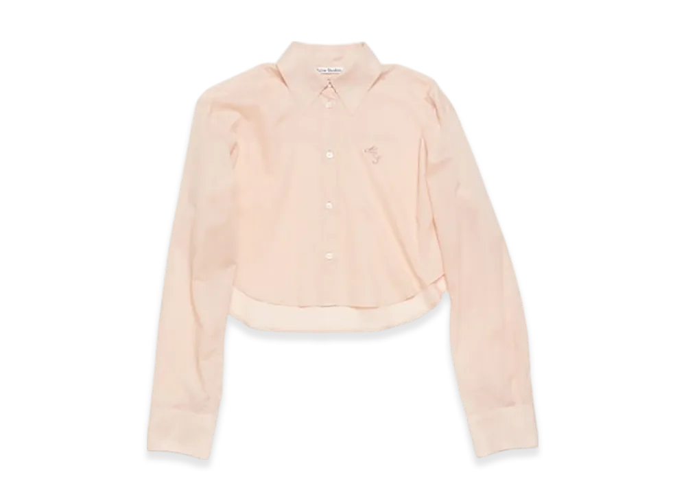Acne Studios Shirt With Logo Embroidery "Dusty pink"