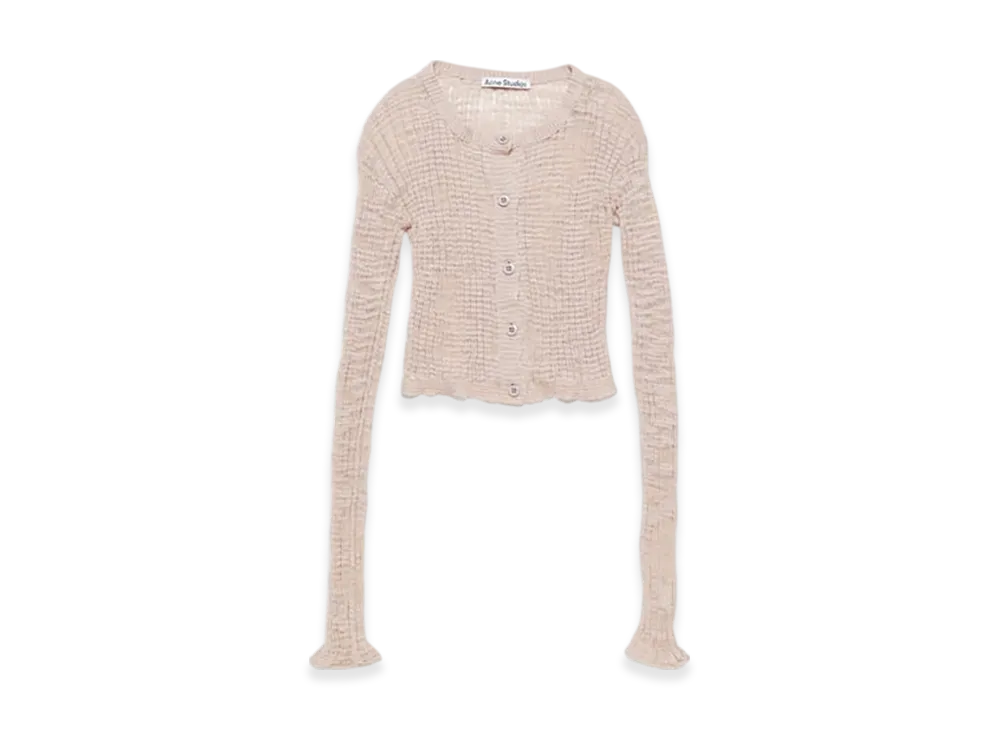 Acne Studios Wide Rib Cardigan "Dusty pink"