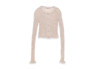 Acne Studios Wide Rib Cardigan "Dusty pink"