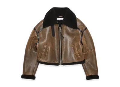 Acne Studios Shearling Jacket "Dark Brown/Black"