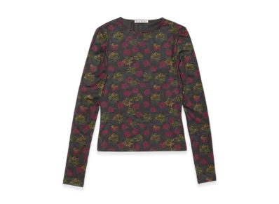 Acne Studios Long Sleeve Lycra T-Shirt "Black Multicolor"