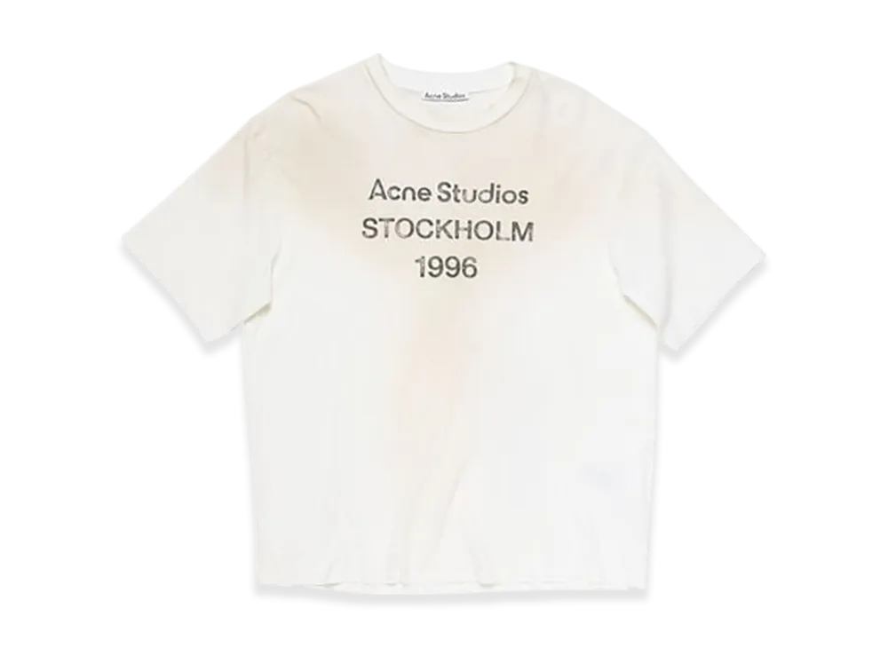 Acne Studios Logo T-Shirt - Relaxed Fit "Dusty White"
