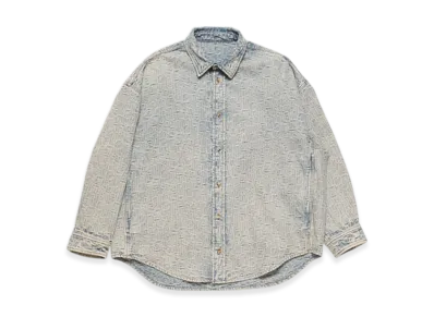 Acne Studios Monogram Denim Shirt - Relaxed Fit "Blue/Beige"