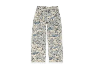 Acne Studios Baggy Fit Jeans - 1981 Distressed Monogram "Mid Blue"