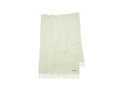 Acne Studios Fringed Wool Scarf - Oversized "Light Green"