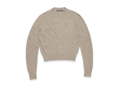 Acne Studios Crew Neck Sweater - Yak Wool "Greige Melange"