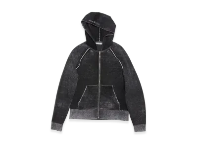 Acne Studios Hooded Zip-Up Sweatshirt "Black"