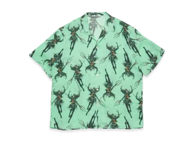 Acne Studios Printed Button-Up Shirt "Green"