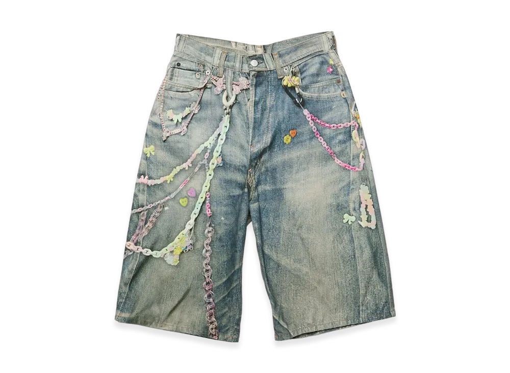 Acne Studios Denim Shorts - Loose Fit "Mid blue"