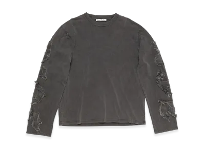 Acne Studios Logo Long Sleeve Top "Faded Black"