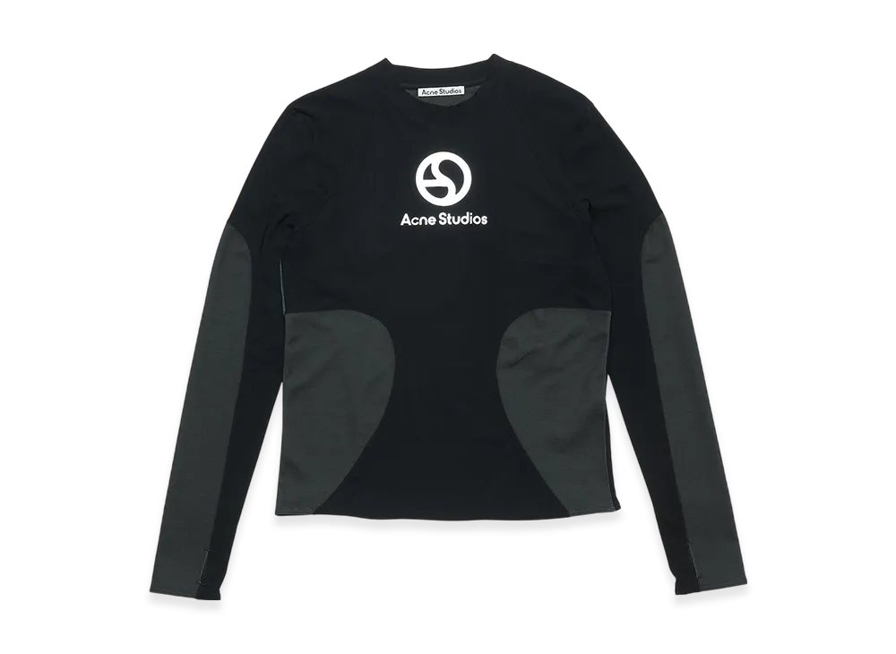 Acne Studios Logo Long Sleeve T-Shirt "Black"