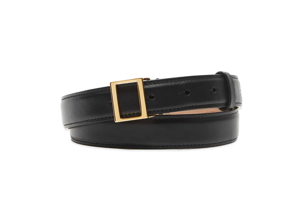 Acne Studios Leather Buckle Belt "Black"