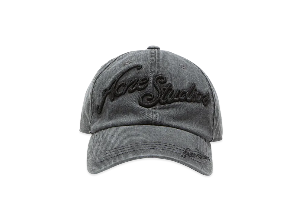 Acne Studios Logo Cap "Faded Black"
