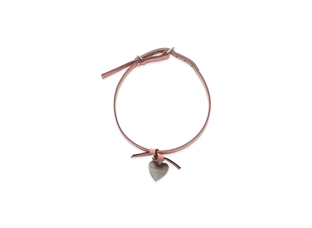 Acne Studios Musubi Charm Necklace "Salmon Pink"