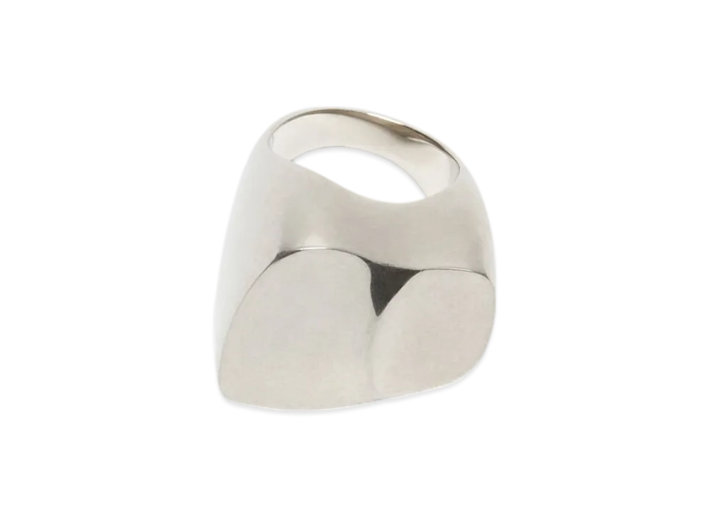 Acne Studios Brass Croco Scale Ring "Silver"