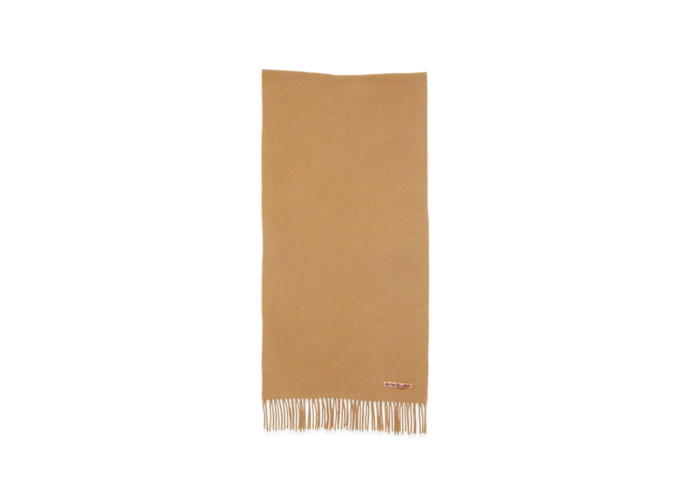 Acne Studios Cashmere Fringe Scarf - Narrow "Antique Gold"