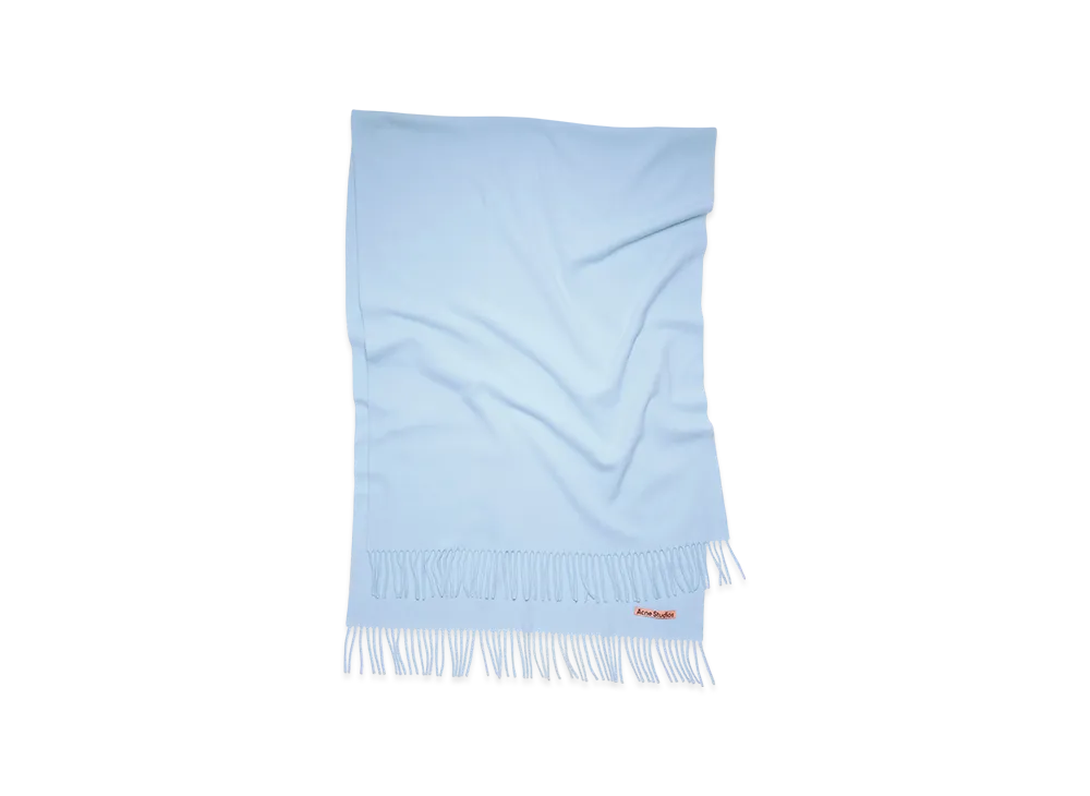Acne Studios Fringed Wool Scarf - Oversized "Baby Pink"