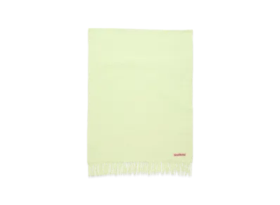 Acne Studios Fringed Wool Scarf - Oversized "Pale Green"