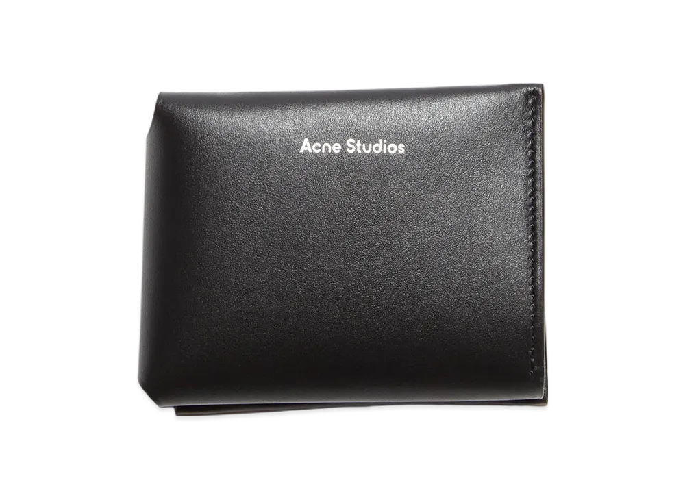 Acne Studios Leather Tri-Fold Wallet "Black"