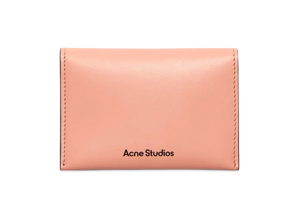 Acne Studios Folded Leather Wallet "Salmon Pink"