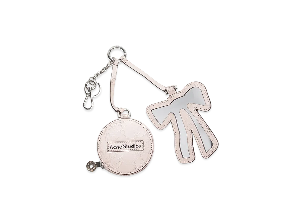 Acne Studios Coin Wallet And Ribbon-Shaped Mirror "Pastel Pink"
