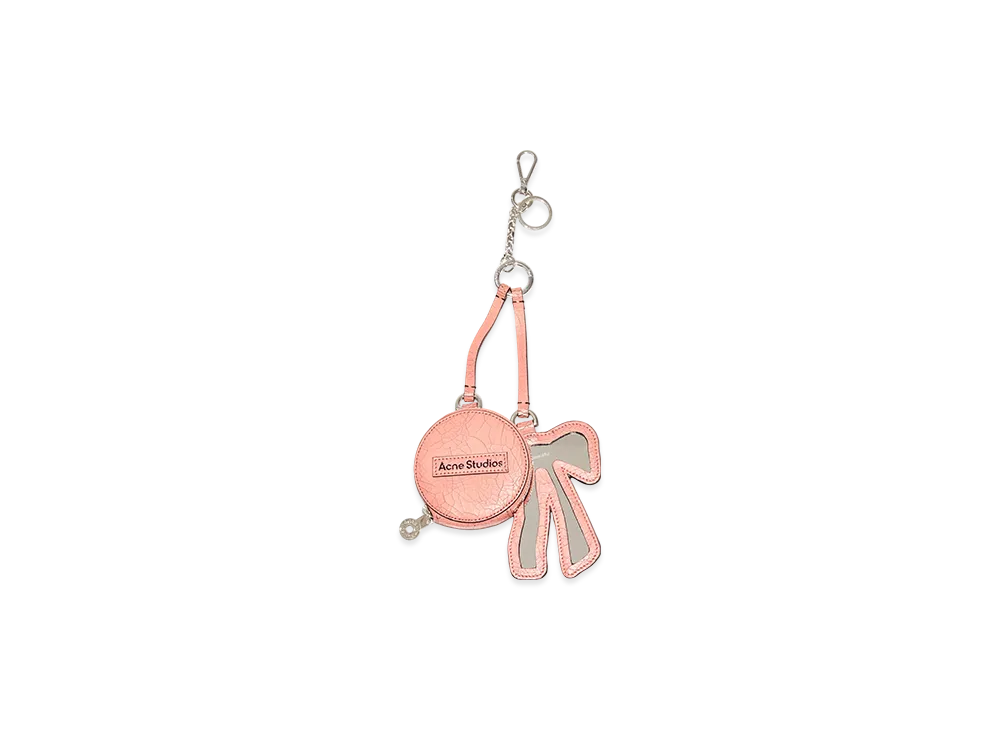 Acne Studios Coin Wallet And Ribbon-Shaped Mirror "Powder Pink"