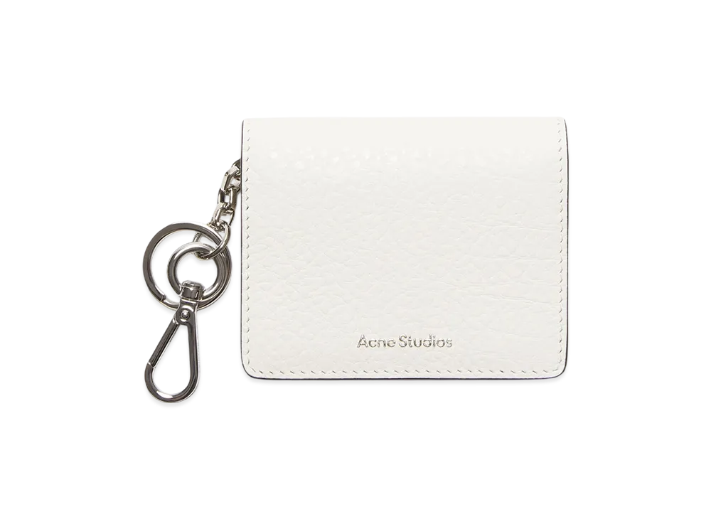 Acne Studios Folded Leather Wallet "White/Black"