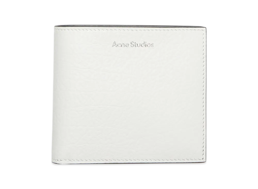 Acne Studios Folded Leather Wallet "White/Black"