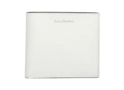 Acne Studios Folded Leather Wallet "White/Black"