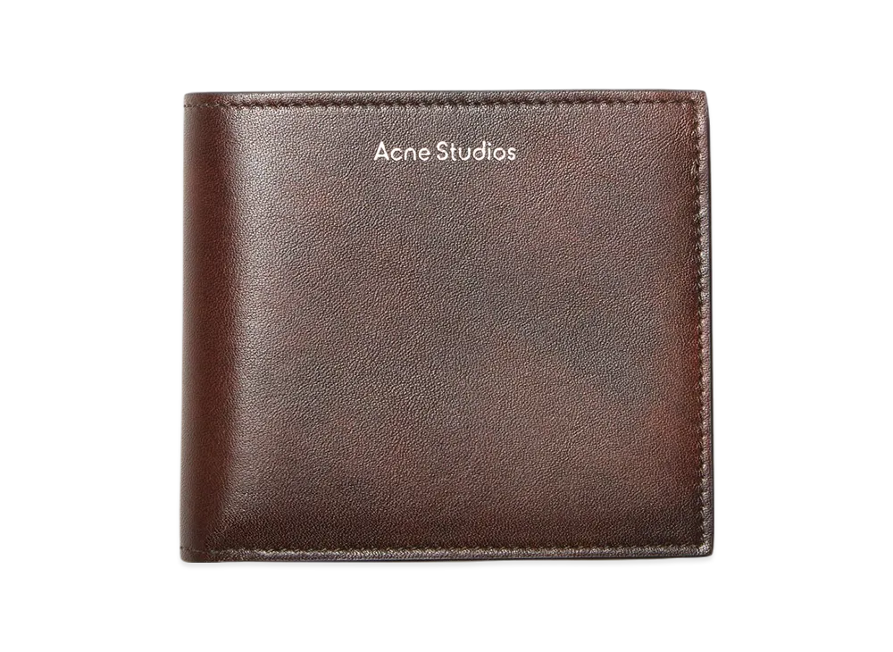 Acne Studios Folded Leather Wallet "Dark Brown"