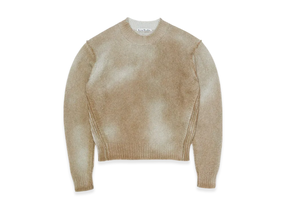 Acne Studios Spray-Finish Sweater "Mushroom Beige"