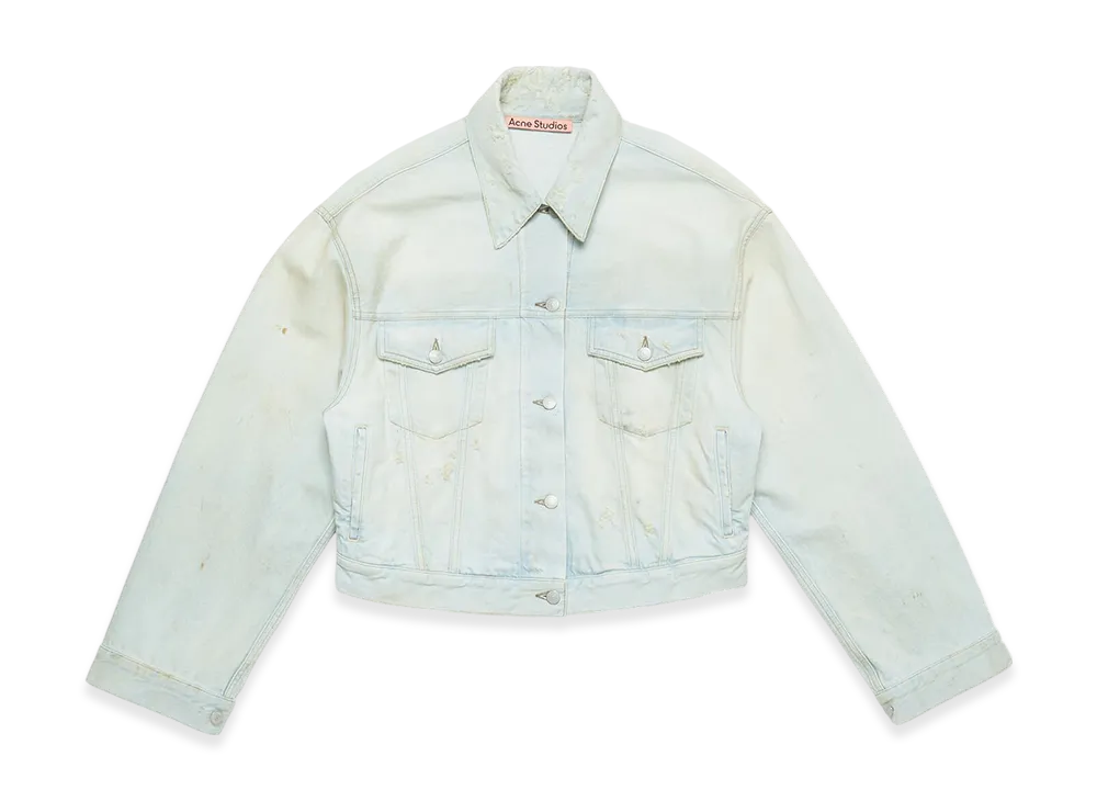 Acne Studios Denim Jacket - Relaxed Cropped Fit "LightBlue/White"