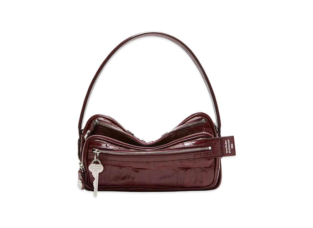 Acne Studios Camero Party Shoulder Bag "Burgundy"