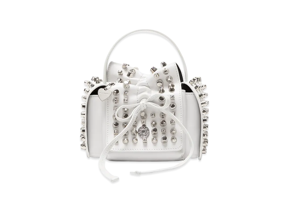 Acne Studios Multipocket Mini Studs Bag "White"